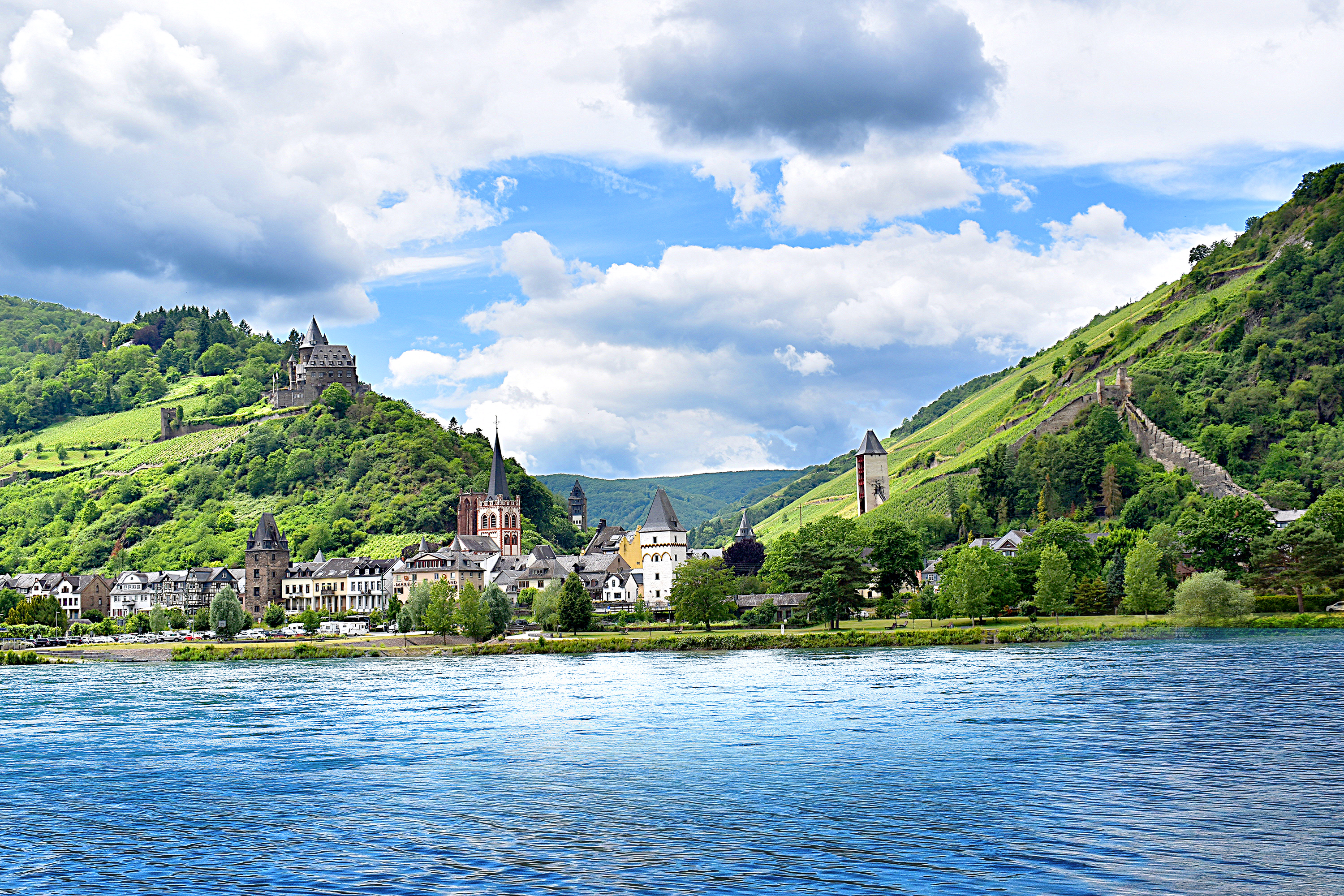 Castle along the Rhine River in Germany