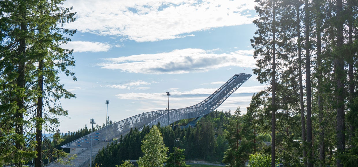 Ski Jump in Oslo, Norway