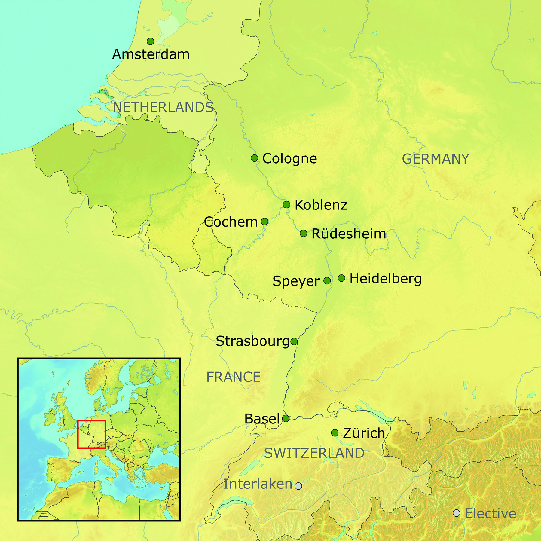 Map of Trip