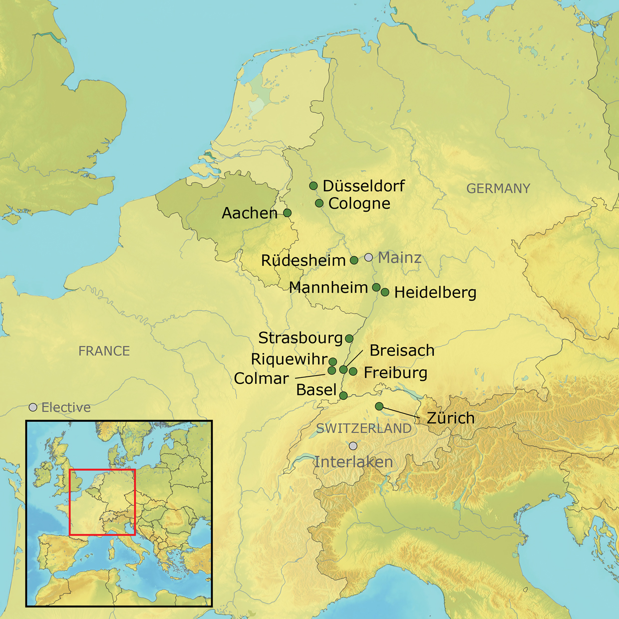 Map of the Trip